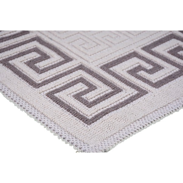 Szarobeżowy bawełniany dywan Vitaus Versace, 80x150 cm-image-1