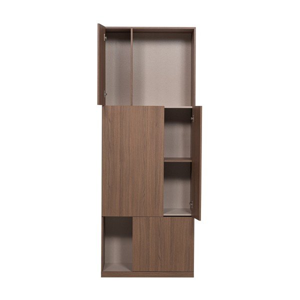 Szafka modułowa w ciemnym naturalnym kolorze 80x215 cm Build – WOOOD-image-4