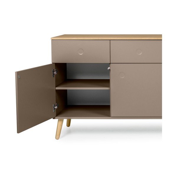 Brązowa komoda Tenzo Dot, 192x86 cm-image-4