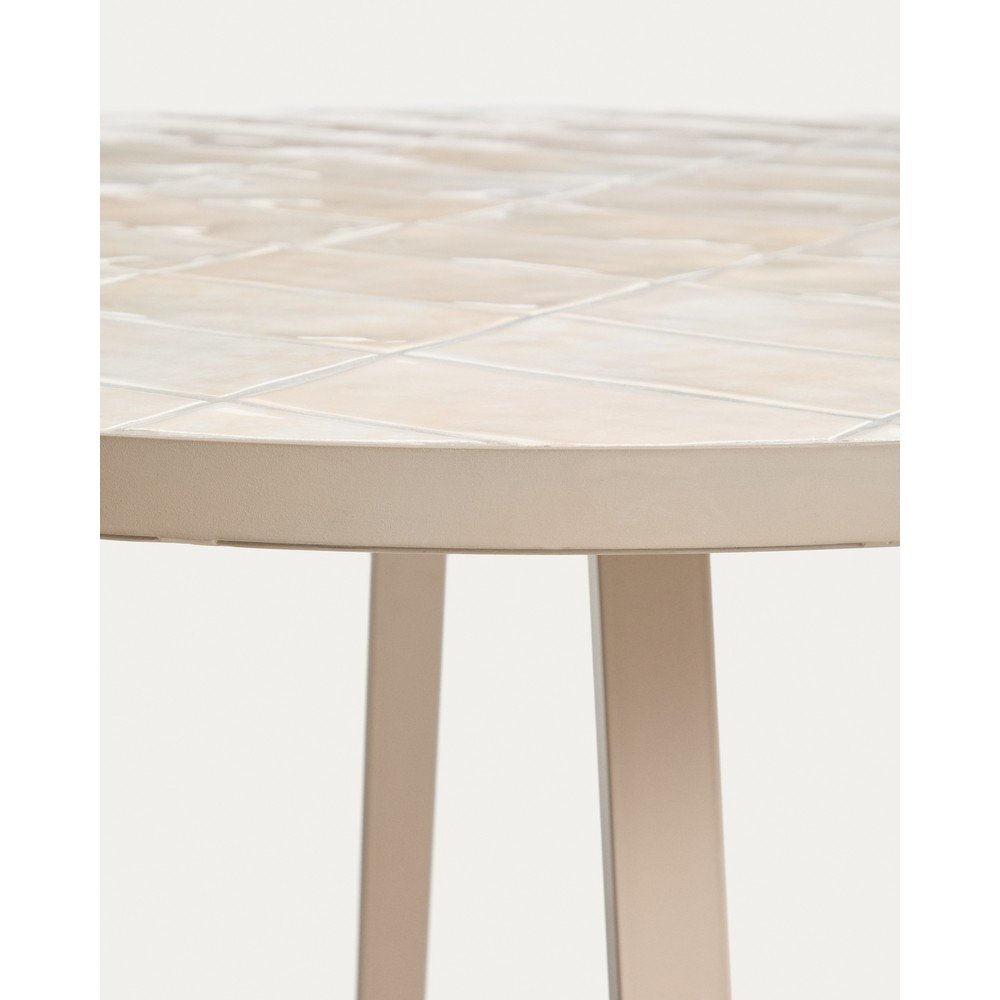 Okrągły stół ogrodowy z ceramicznym blatem ø 90 cm Tella – Kave Home (zdjęcie 8)