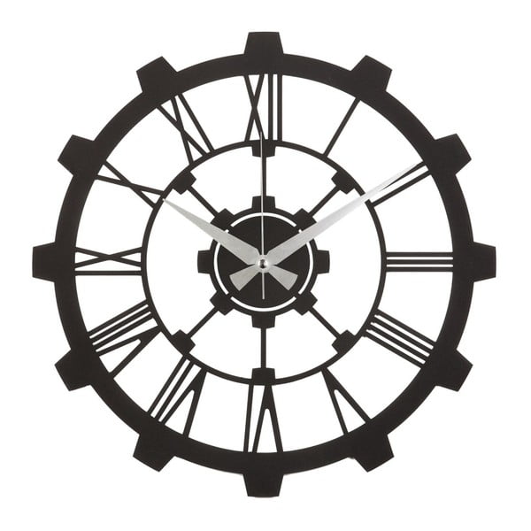 Metalowy zegar ścienny Sixteen, ø 50 cm