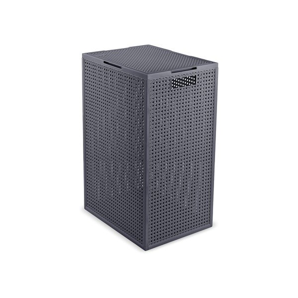Ciemnoszary kosz na pranie z plastiku z recyklingu 60 l Kaya – Curver