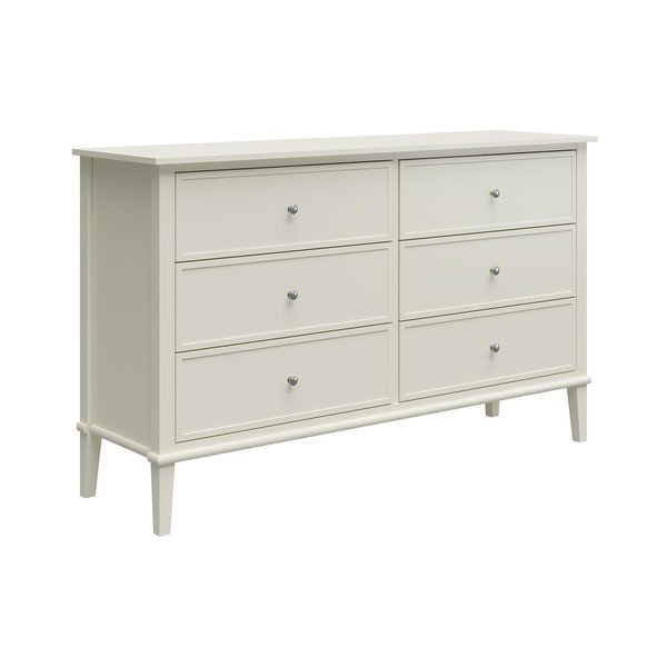 Biała niska komoda 138x84 cm Franklin – Støraa-image-3