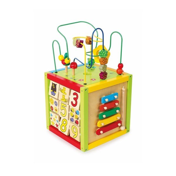 Drewniana kostka edukacyjna Legler Activity Cube-image-1