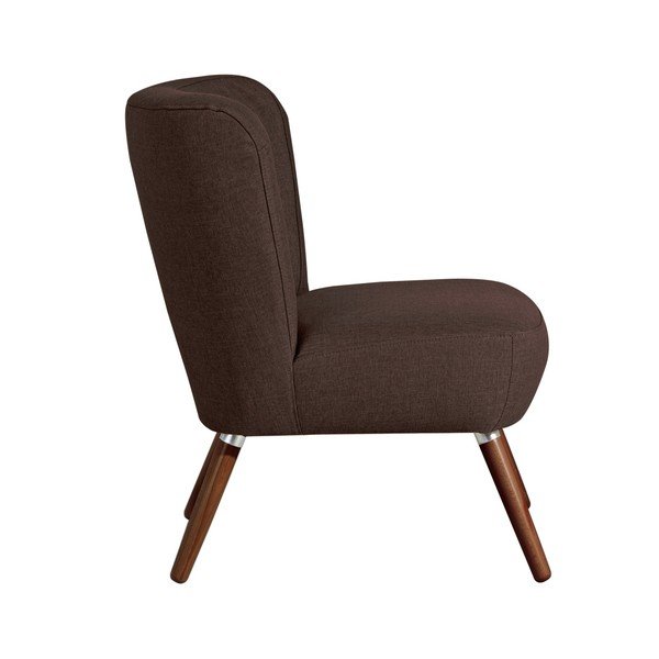 Ciemnobrązowy fotel Max Winzer Neele Chocolate Full-image-2