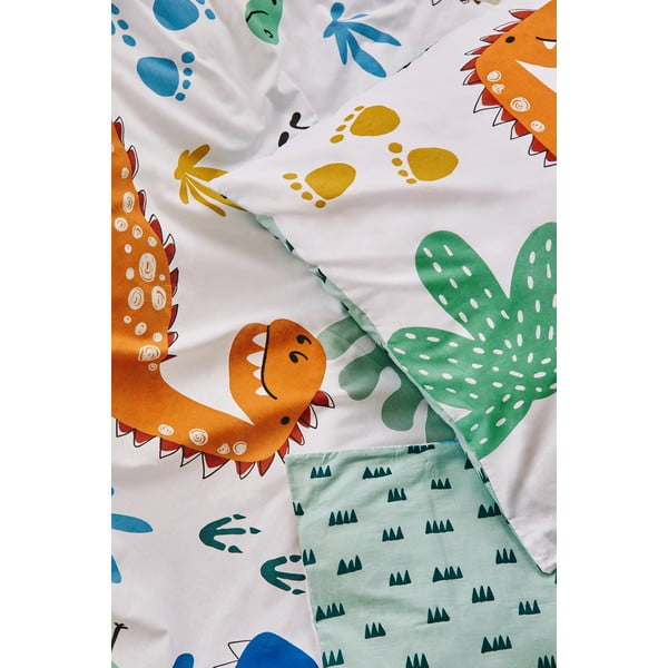 Bawełniana jednoosobowa pościel dziecięca 140x200 cm Dinos – Bonami Selection-image-1