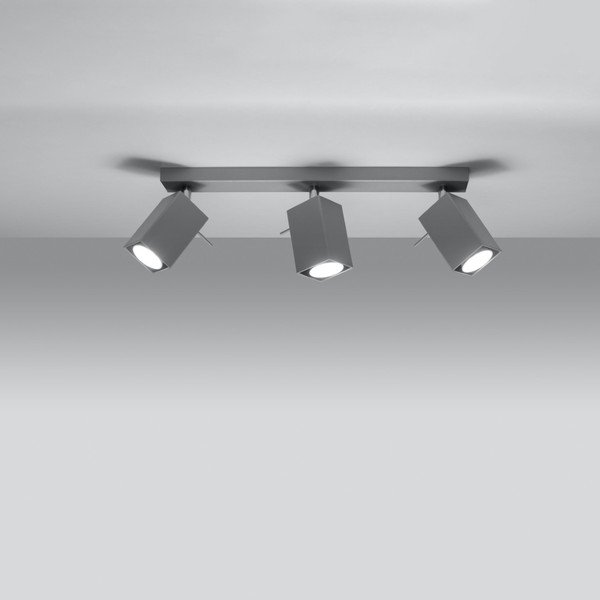 Szara lampa punktowa 6x45 cm Toscana – Sollux-image-2