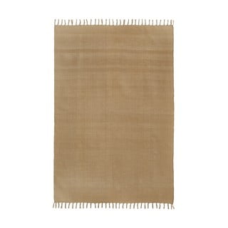 Jasnobrązowy ręcznie tkany bawełniany dywan Westwing Collection Agneta, 120 x 180 cm