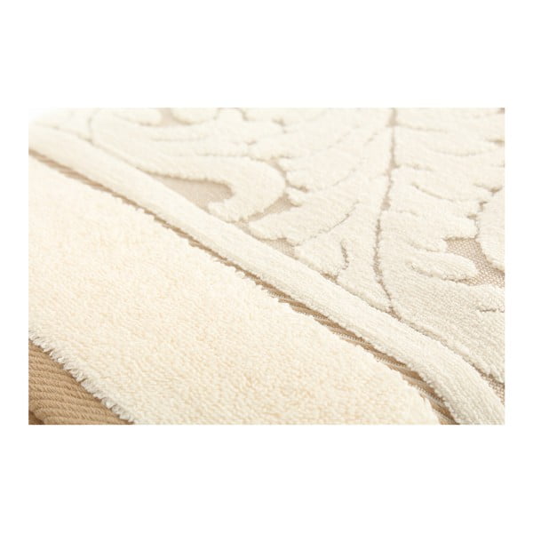 Zestaw kremowych bawełnianych ręczników Foutastic Cream-image-1