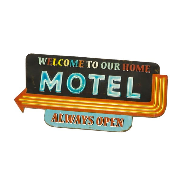 Tablica ścienna Sign Motel, 58,5x30,5 cm