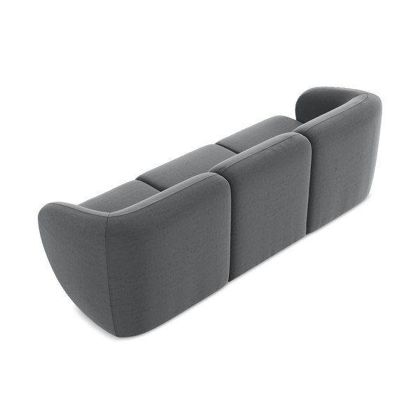 Szara aksamitna sofa 244 cm Lani – Makamii-image-3