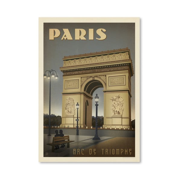 Plakat Americanflat Arc de Triomphe, 42x30 cm