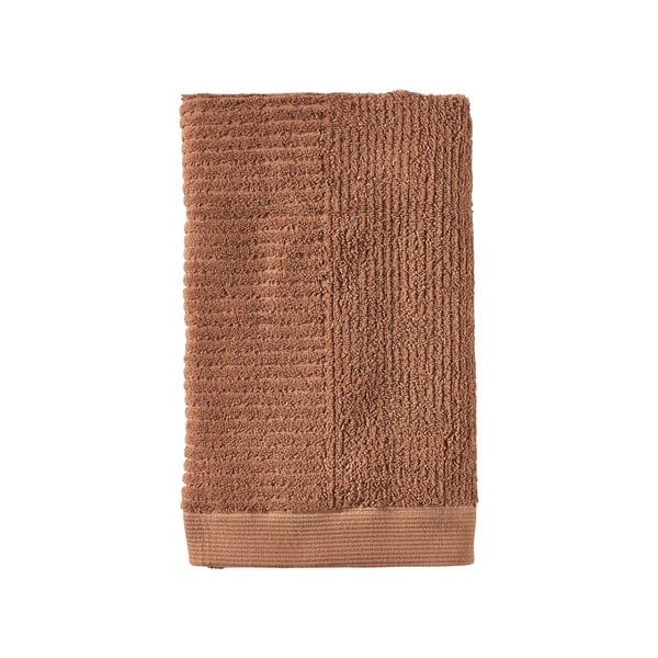 Pomarańczowobrązowy bawełniany ręcznik 50x100 cm Terracotta – Zone
