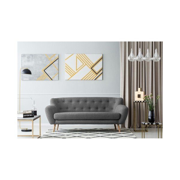 Ciemnoszara sofa trzyosobowa Kooko Home Pop-image-3
