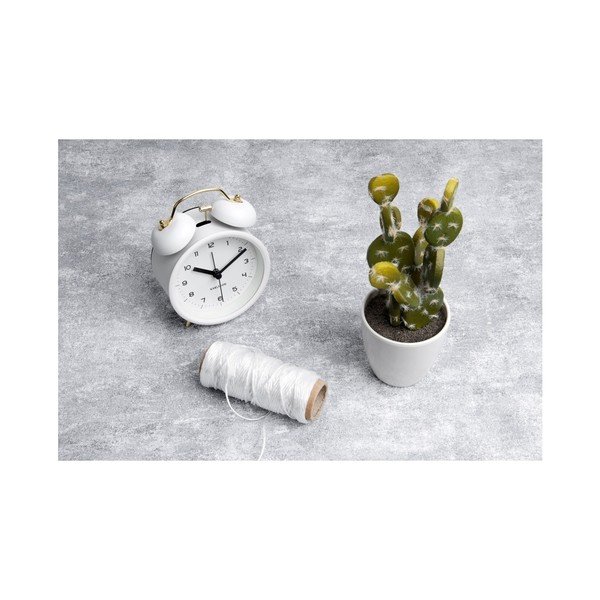 Biały budzik Karlsson Classic Bell, ⌀ 10 cm-image-2