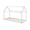 Białe łóżko dziecięce w kształcie domku Vipack Cabane, 90 x 200 cm
