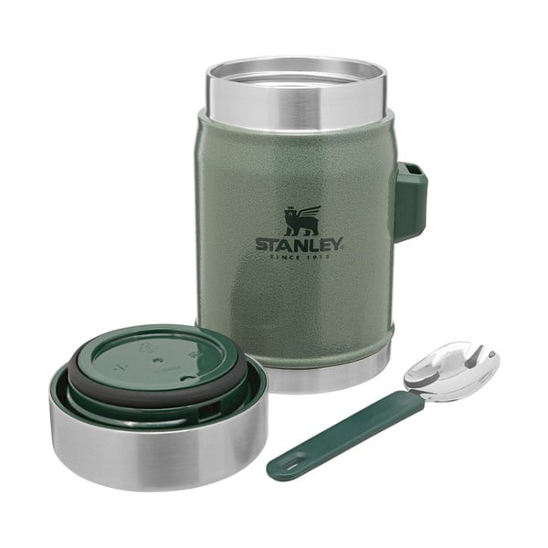 Zielony termos na jedzenie ze stali nierdzewnej 400 ml Legendary Classic Hammer Tone Green – Stanley-image-2