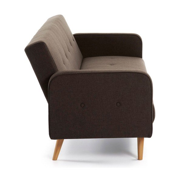 Ciemnobrązowa sofa rozkładana La Forma Regor-image-4