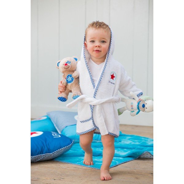 Biały dziecięcy szlafrok Tiseco Home Studio-image-1