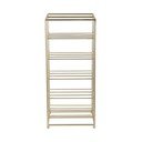 Metalowy regał na wino w kolorze złota liczba butelek 10 25x57x22,5 cm Dual Floor – PT LIVING