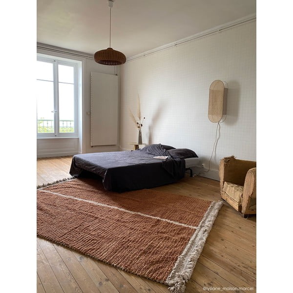 Ceglasto-beżowy bawełniany dywan 170x240 cm Duetto Toffee – Lorena Canals-image-4