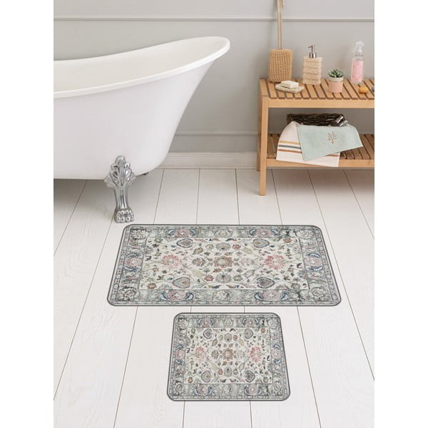 Szare dywaniki łazienkowe zestaw 2 szt. 60x100 cm – Mila Home-image-4