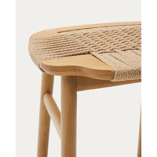 Stołek w naturalnym kolorze Enit – Kave Home-image-2