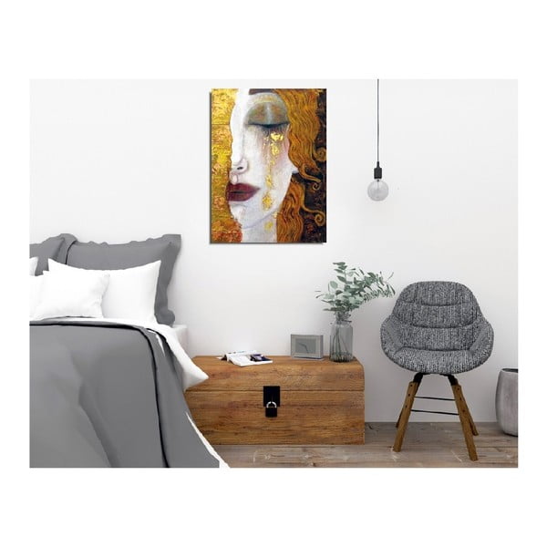 Reprodukcja obrazu na płótnie Gustav Klimt Golden Tears, 30x40 cm-image-2