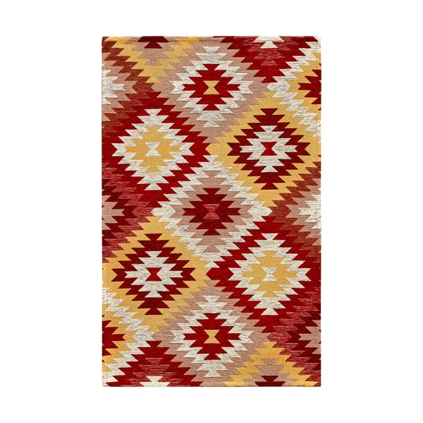 Czerwono-żółty chodnik odpowiedni do prania 55x140 cm Avana Rosso – Floorita