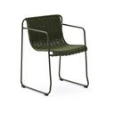 Zielone metalowe krzesło ogrodowe Maurina – Kave Home