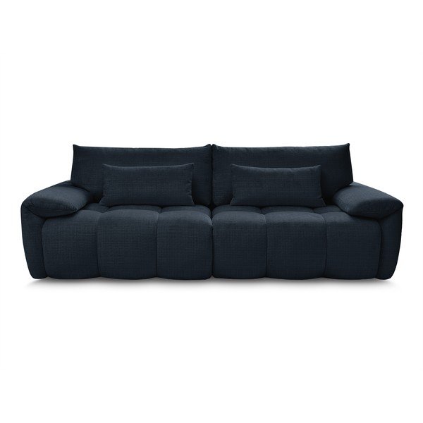 Ciemnoniebieska sofa z tkaniny szenilowej 264 cm Ivane – Bobochic Paris-image-1