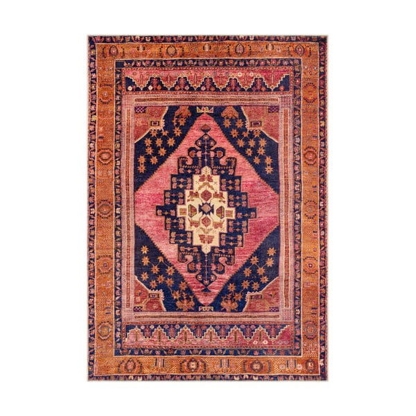 Pomarańczowo-różowy dywan Floorita Senneh, 120 x 180 cm