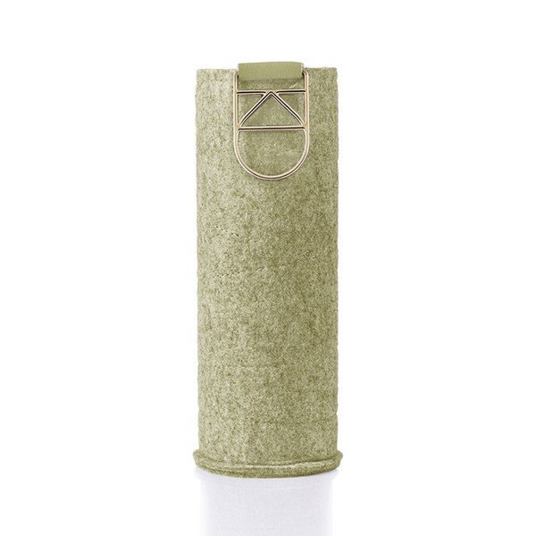Zielona butelka ze szkła borokszemowego z filcowym pokrowcem Equa Mismatch Playa, 750 ml-image-2