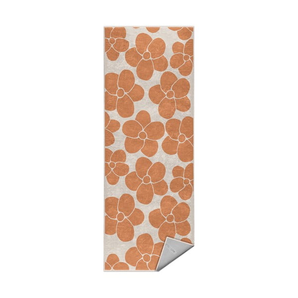 Pomarańczowy chodnik odpowiedni do prania 80x200 cm Orange Meadow – Mila Home
