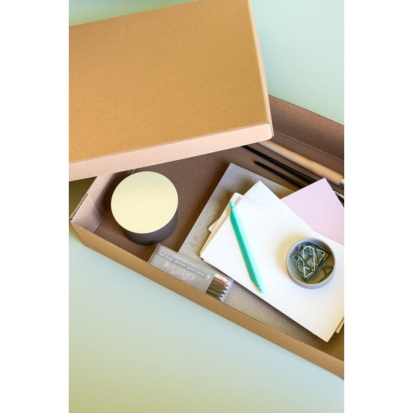 Kartonowe pojemniki zestaw 3 szt. z pokrywką zestaw 3 szt. 44x31x10 cm Storeit – Hübsch-image-1