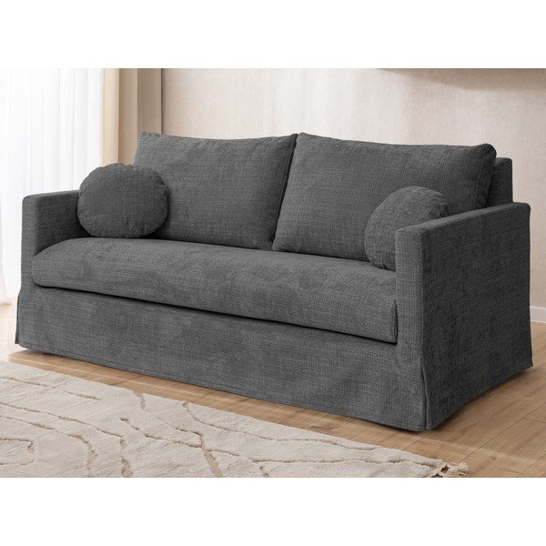 Ciemnoszara sofa 195 cm Paphos – Ropez-image-2