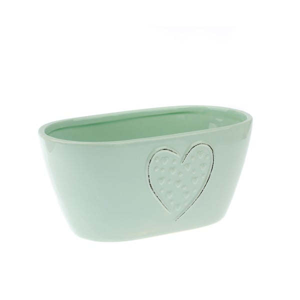 Zielona doniczka ceramiczna Dakls