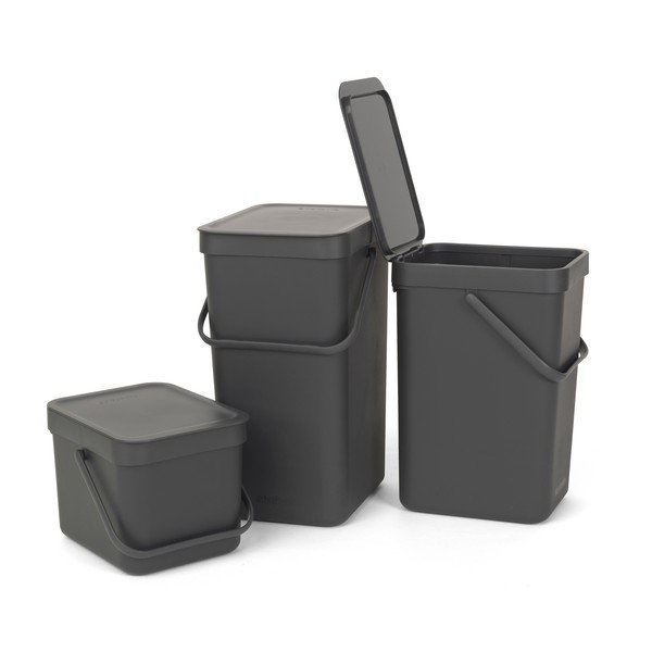 Kosz Sort & Go 12 l, szary-image-3