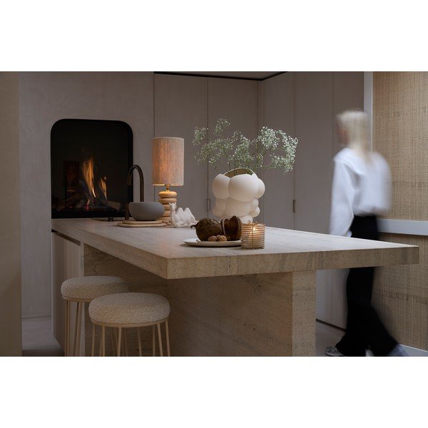 Kremowy tapicerowany hoker (wysokość siedziska 73 cm) Alice – Light & Living-image-4