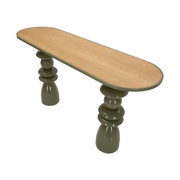 Zielona metalowa konsola 45x150 cm Metal Console – Mauro Ferretti-image-3