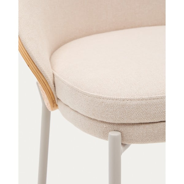 Beżowo-jasnonaturalny hoker (wysokość siedziska 77 cm) Eamy – Kave Home-image-2