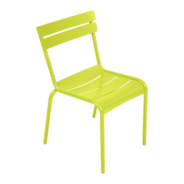 Zielone krzesło ogrodowe Fermob Luxembourg