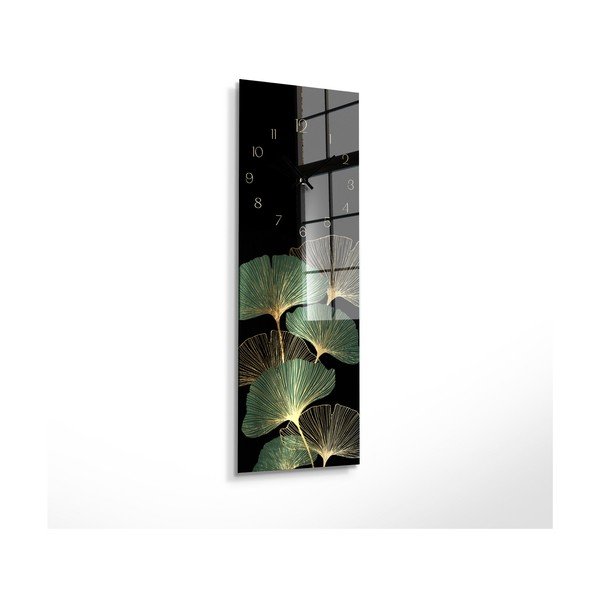 Szklany zegar ścienny Gingko – Styler-image-2