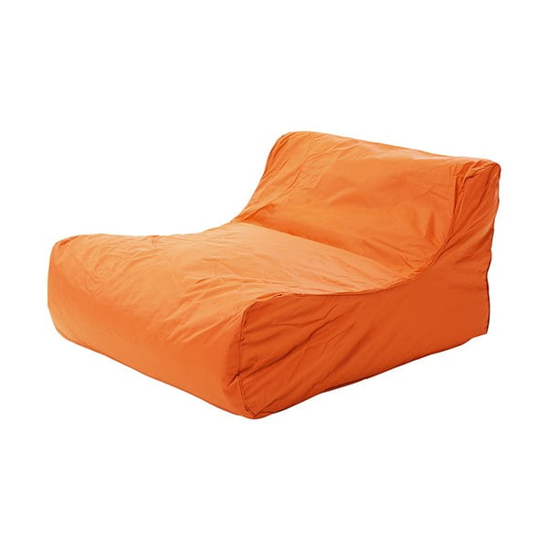 Pomarańczowy fotel samopompujący się Sunvibes Sitinpool