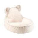 Kremowy dziecięcy worek do siedzenia z materiału bouclé Bear – Wigiwama