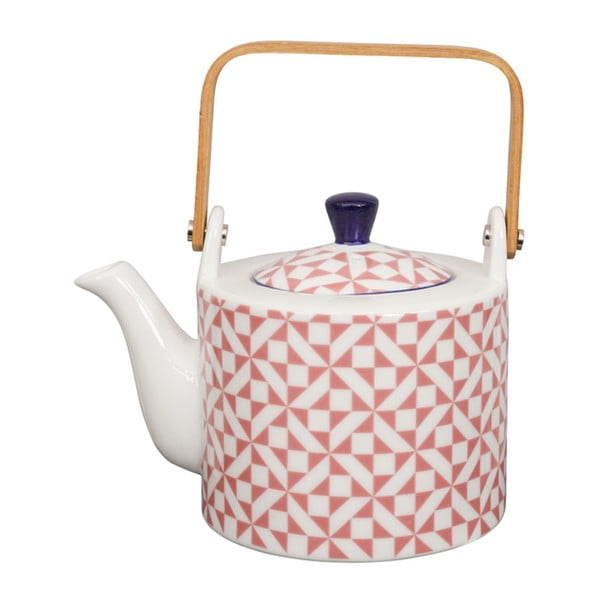 Różowy porcelanowy dzbanek do herbaty Tokyo Design studio, 0,8 l