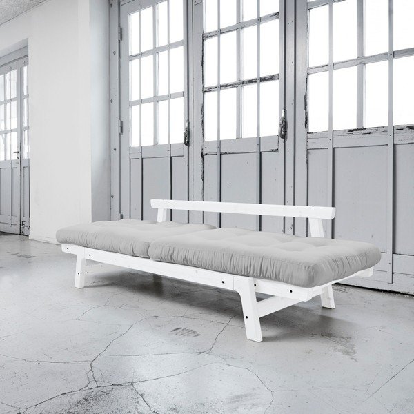 Sofa rozkładana Karup Step White/Light Grey-image-2