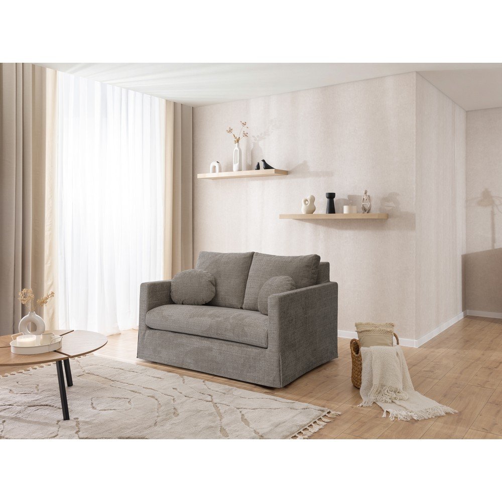 Szara sofa 140 cm Paphos – Ropez (zdjęcie 4)