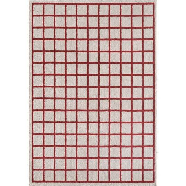 Czerwony/beżowy dywan 160x230 cm Picnic – ESTE