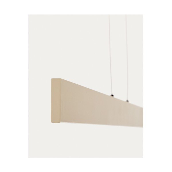 Beżowa lampa wisząca LED z metalowym kloszem Boadella – Kave Home-image-4